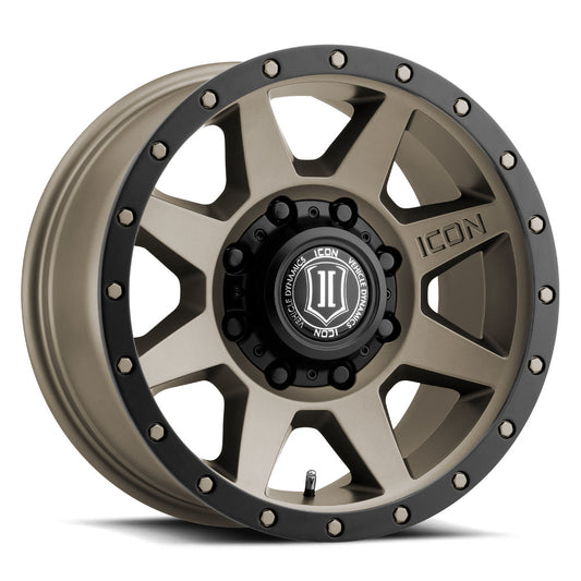 ICON ALLOYS REBOUND HD TITANIUM - 17 X 8.5 / 8 X 170 / 6MM / 5" BS