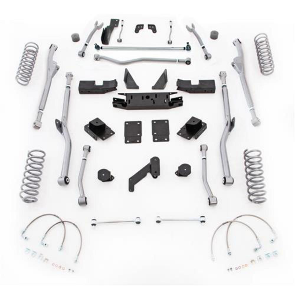 4.5 Inch Extreme Duty Radius Long Arm Lift Kit With Mono Tube Shocks