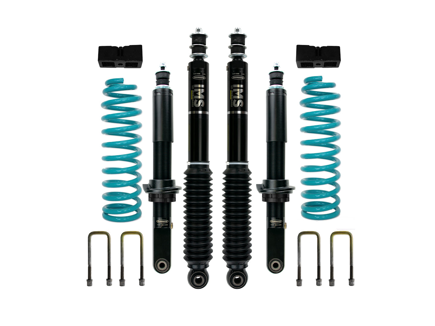 DOBINSONS 1.5" TO 3.0" IMS LIFT KIT FOR TOYOTA HILUX VIGO SINGLE CAB 4.0L V6 PETROL KUN26 3.0L TD WITH QUICK RIDE REAR