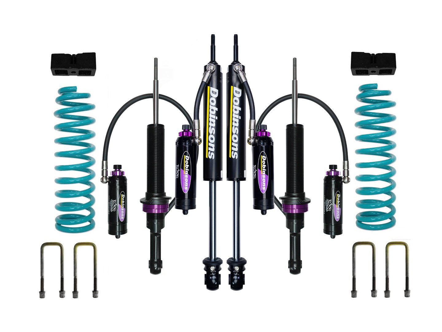 Dobinsons 2" MRR 3-Way Adjustable Suspension Kit for Nissan Navara D40 2005 on with QuickRide Rear