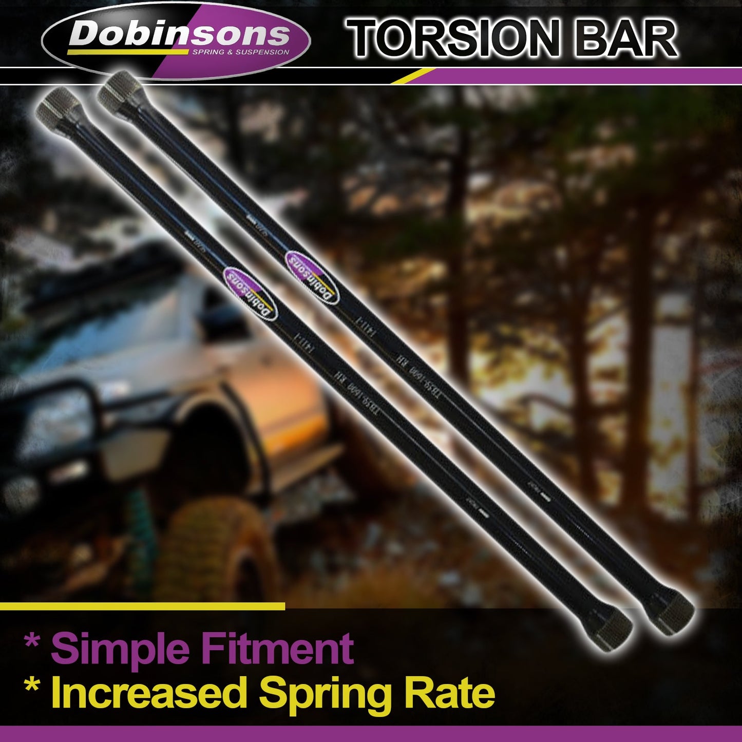 Dobinsons Heavy Duty Torsion Bar set (TB21-1549)