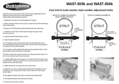 Dobinsons Camber Adjustment Kit (WA57-506K)
