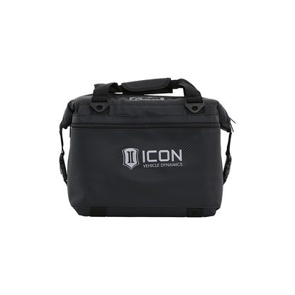 12PK CARBON AO COOLER W/STANDARD ICON LOGO