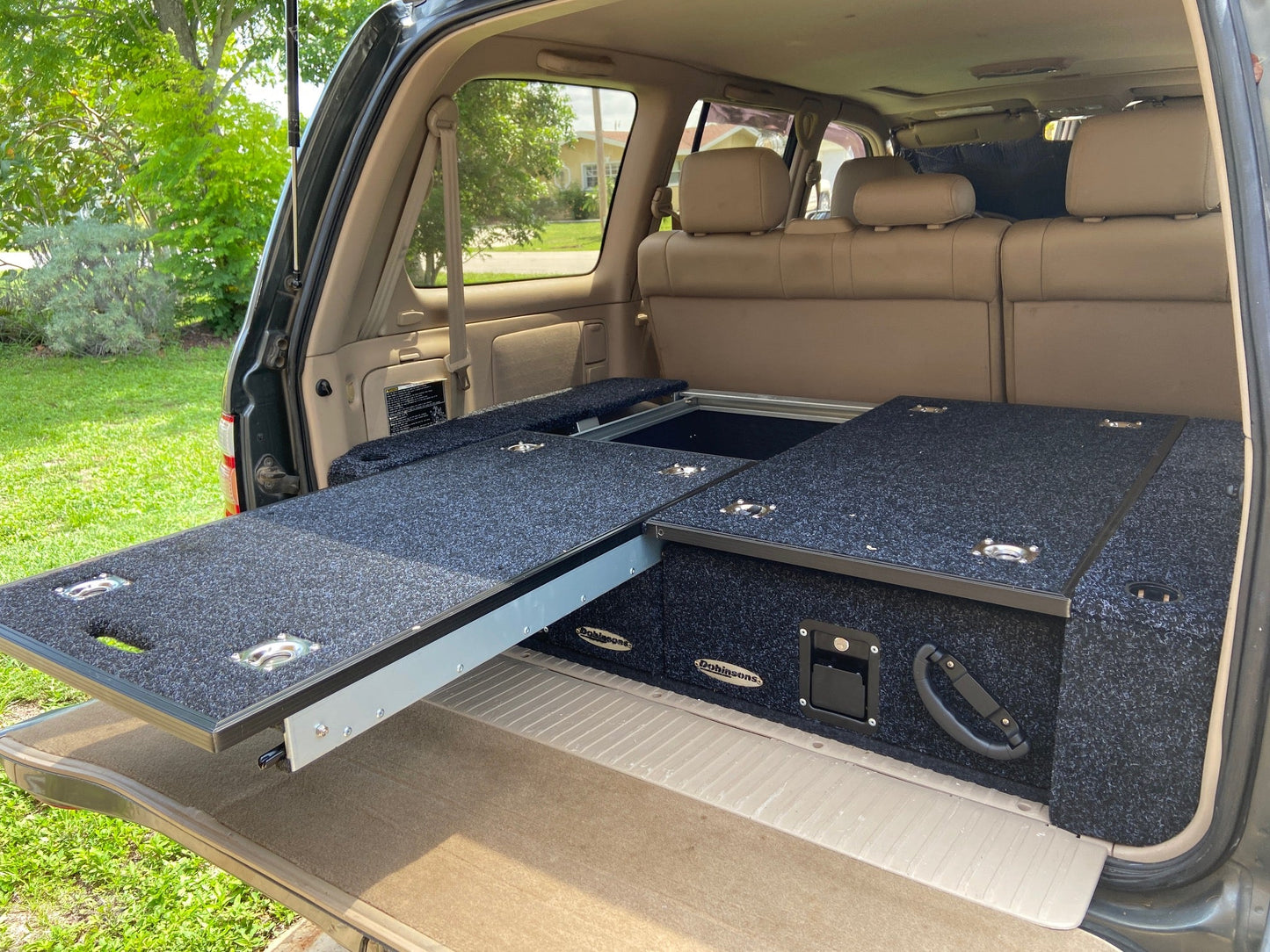 Dobinsons Rear Dual Roller Drawer System for Toyota Land Cruiser 100 Series without rear AC with Fridge Slide (RD80-1000)